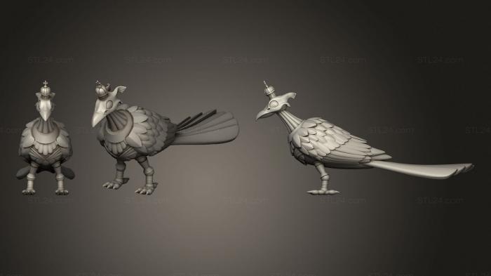 Статуэтки животных (Птица, STKJ_1939) 3D модель для ЧПУ станка